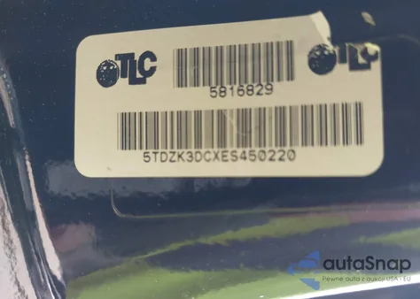 2014 Toyota Sienna L V6 7 Passenger from USA, damaged, VIN 5TDZK3DCXES450220